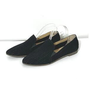 Lucky Brand Women’s Brogan Loafter Slip On Flat Shoes Size 10 Black Suede